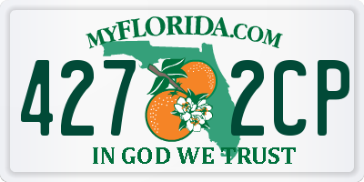 FL license plate 4272CP