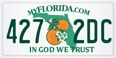 FL license plate 4272DC