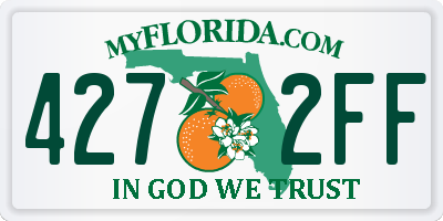 FL license plate 4272FF