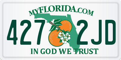 FL license plate 4272JD