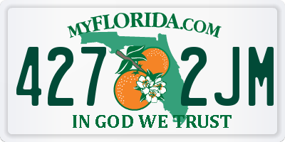 FL license plate 4272JM