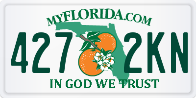 FL license plate 4272KN