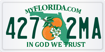 FL license plate 4272MA