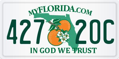 FL license plate 4272OC