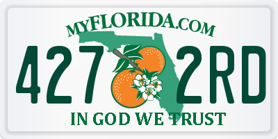 FL license plate 4272RD