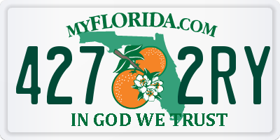 FL license plate 4272RY