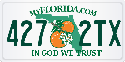 FL license plate 4272TX