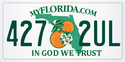 FL license plate 4272UL