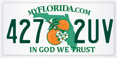 FL license plate 4272UV