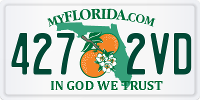 FL license plate 4272VD