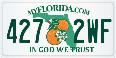 FL license plate 4272WF
