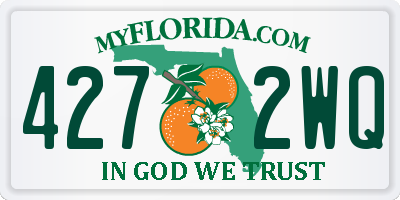 FL license plate 4272WQ