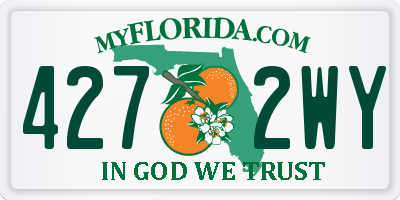 FL license plate 4272WY