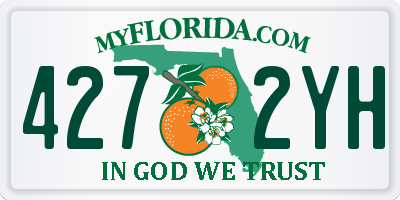 FL license plate 4272YH