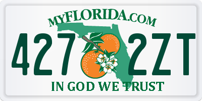 FL license plate 4272ZT