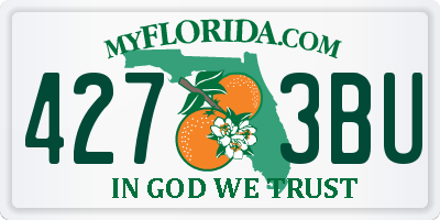 FL license plate 4273BU