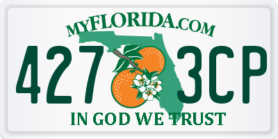 FL license plate 4273CP