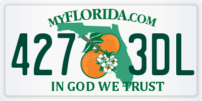 FL license plate 4273DL