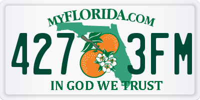 FL license plate 4273FM