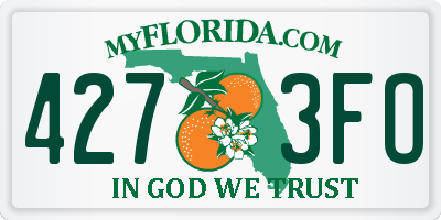 FL license plate 4273FO