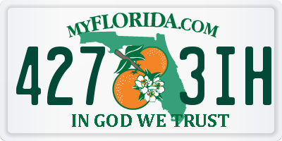 FL license plate 4273IH