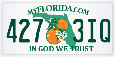 FL license plate 4273IQ