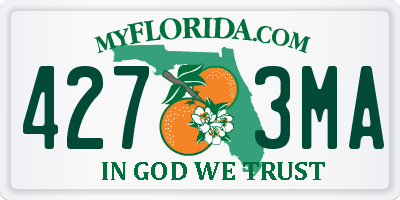 FL license plate 4273MA