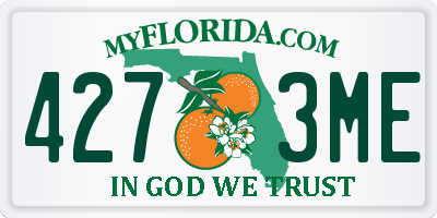 FL license plate 4273ME