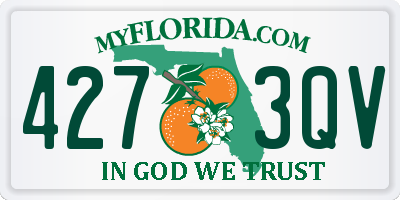 FL license plate 4273QV