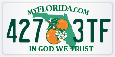 FL license plate 4273TF