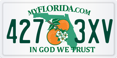 FL license plate 4273XV