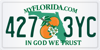 FL license plate 4273YC