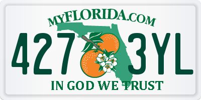 FL license plate 4273YL
