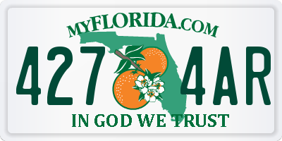 FL license plate 4274AR