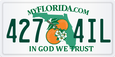FL license plate 4274IL