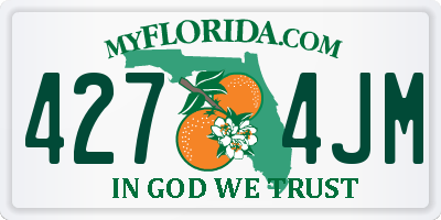FL license plate 4274JM