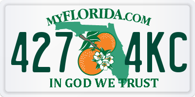 FL license plate 4274KC