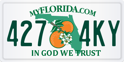 FL license plate 4274KY