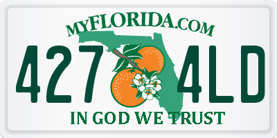 FL license plate 4274LD