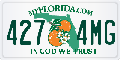 FL license plate 4274MG