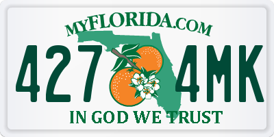 FL license plate 4274MK