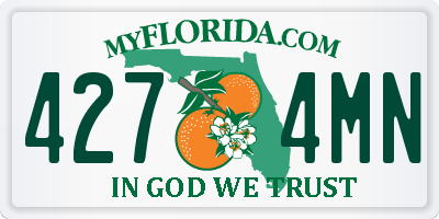 FL license plate 4274MN