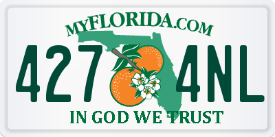 FL license plate 4274NL