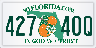 FL license plate 4274OQ