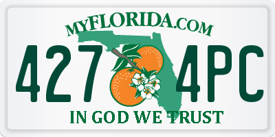 FL license plate 4274PC