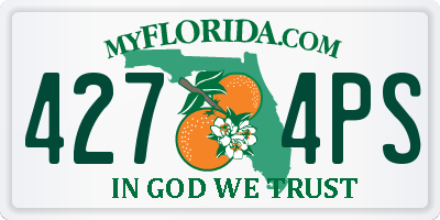 FL license plate 4274PS
