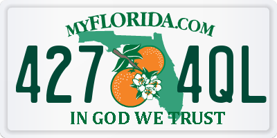 FL license plate 4274QL