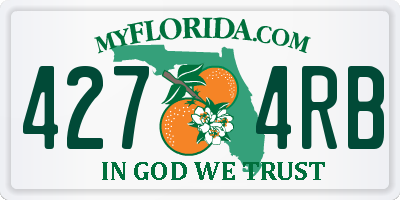 FL license plate 4274RB