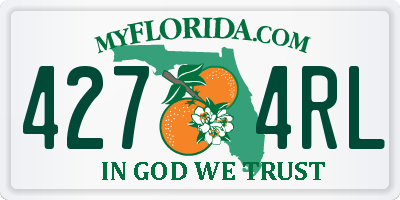 FL license plate 4274RL