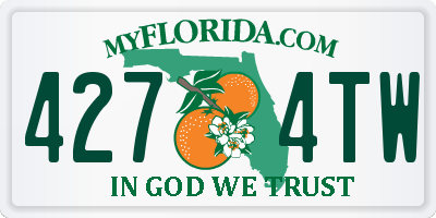 FL license plate 4274TW
